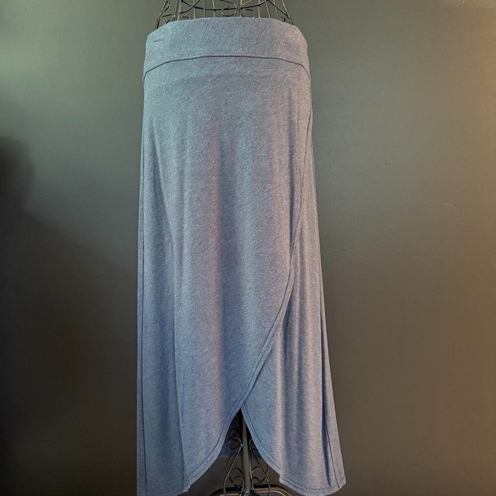 Athleta Heather Blue Maxi Skirt